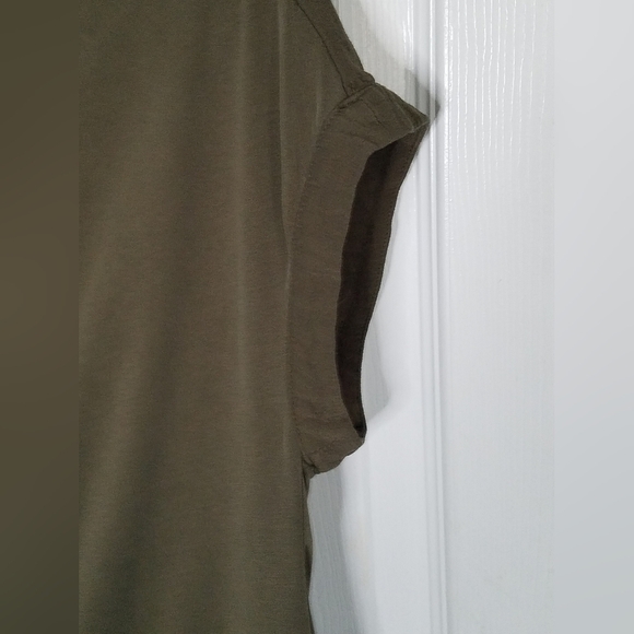 Chelse 28 Ssleeveless Top Modal Blend Olive Green Size Small - Picture 5 of 10